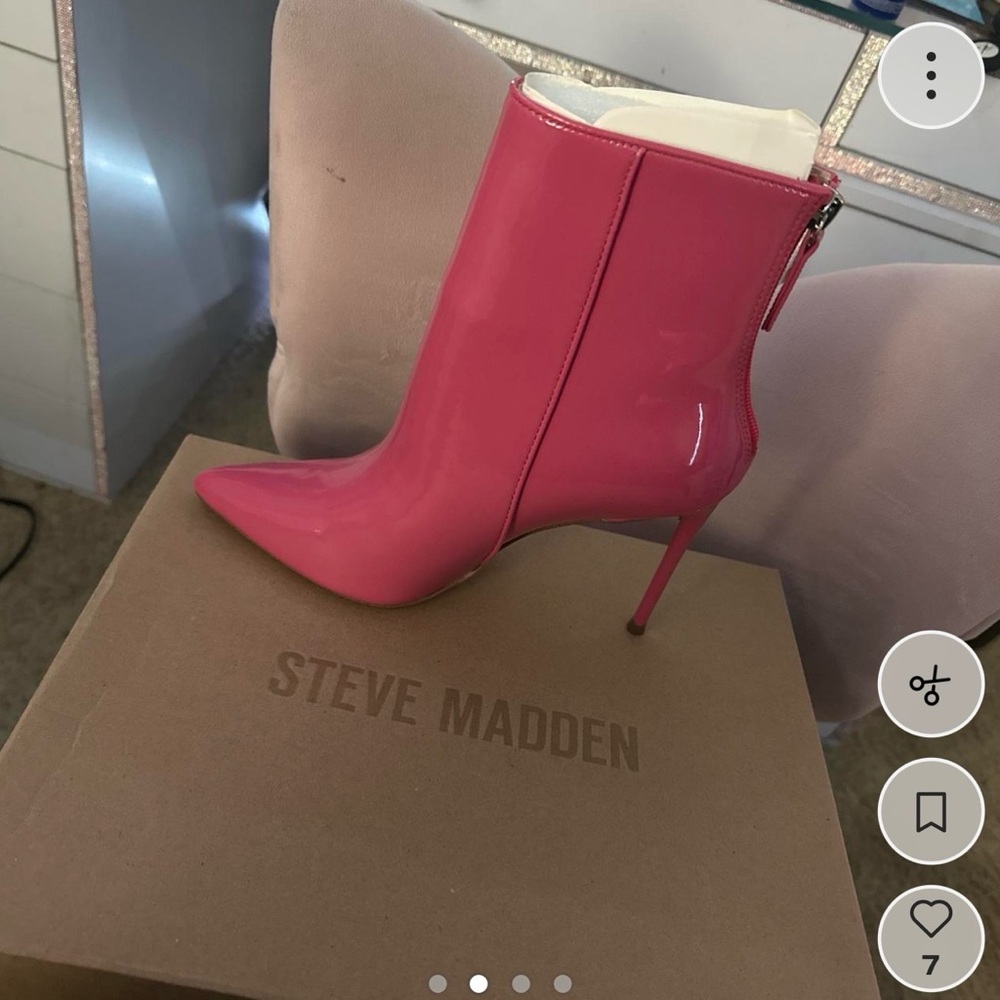 Steve Madden Hot Pink Ankle Booties